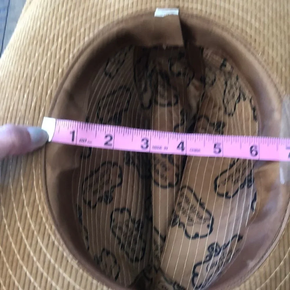 Country Gentleman’s Corduroy Wide Brim Ranch Hat in Tan Feather and braid accent